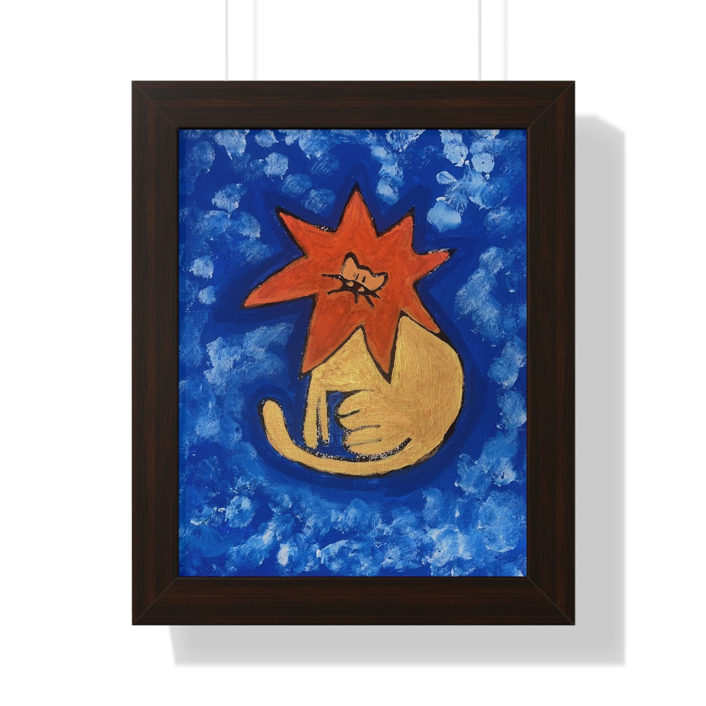 Y u Lion Framed Vertical Poster frame
