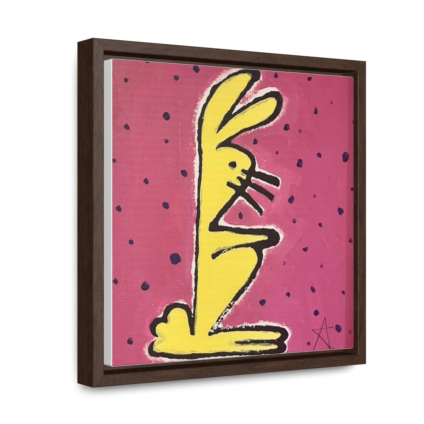 Bunny Baby Gallery Canvas Wraps, Square Frame