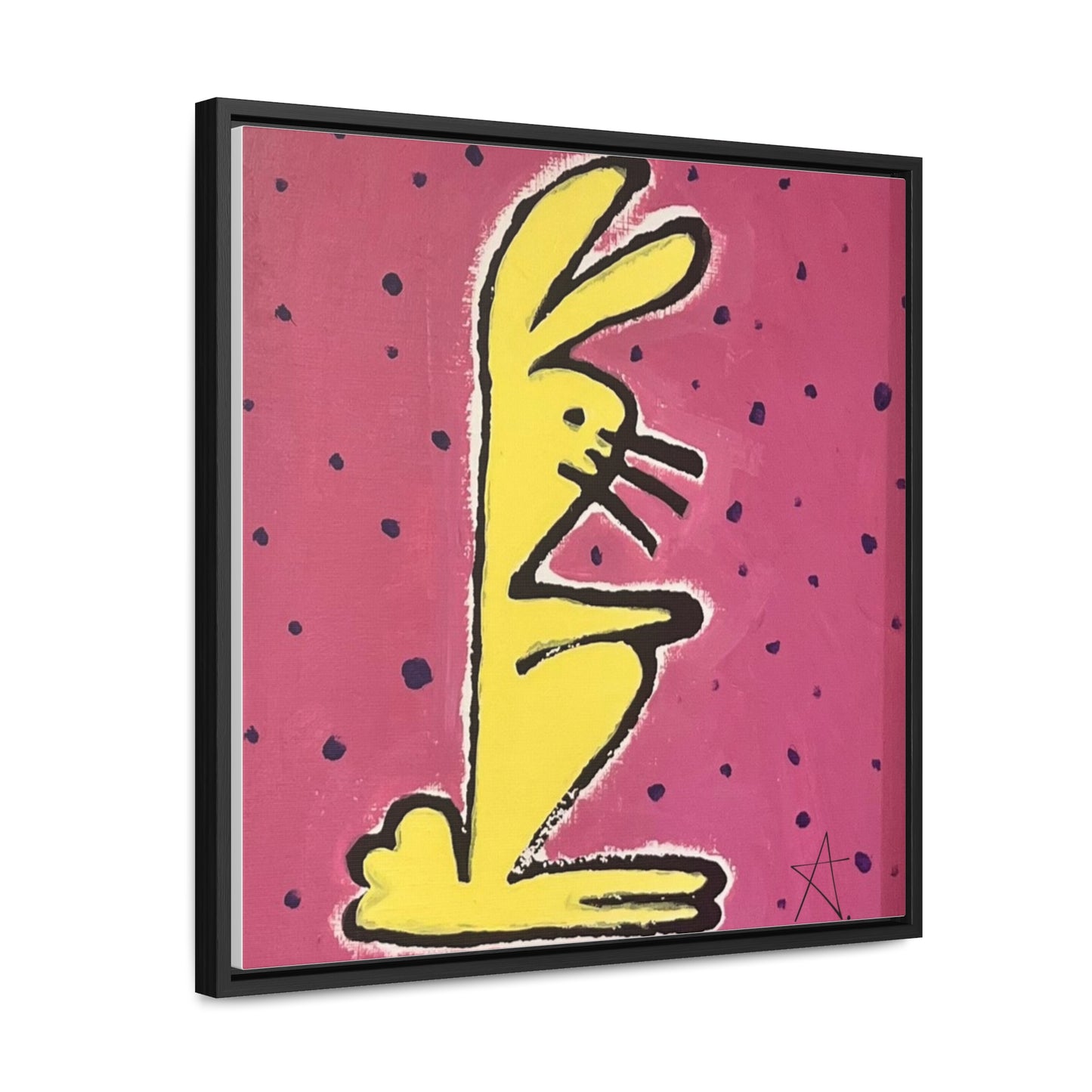 Bunny Baby Gallery Canvas Wraps, Square Frame