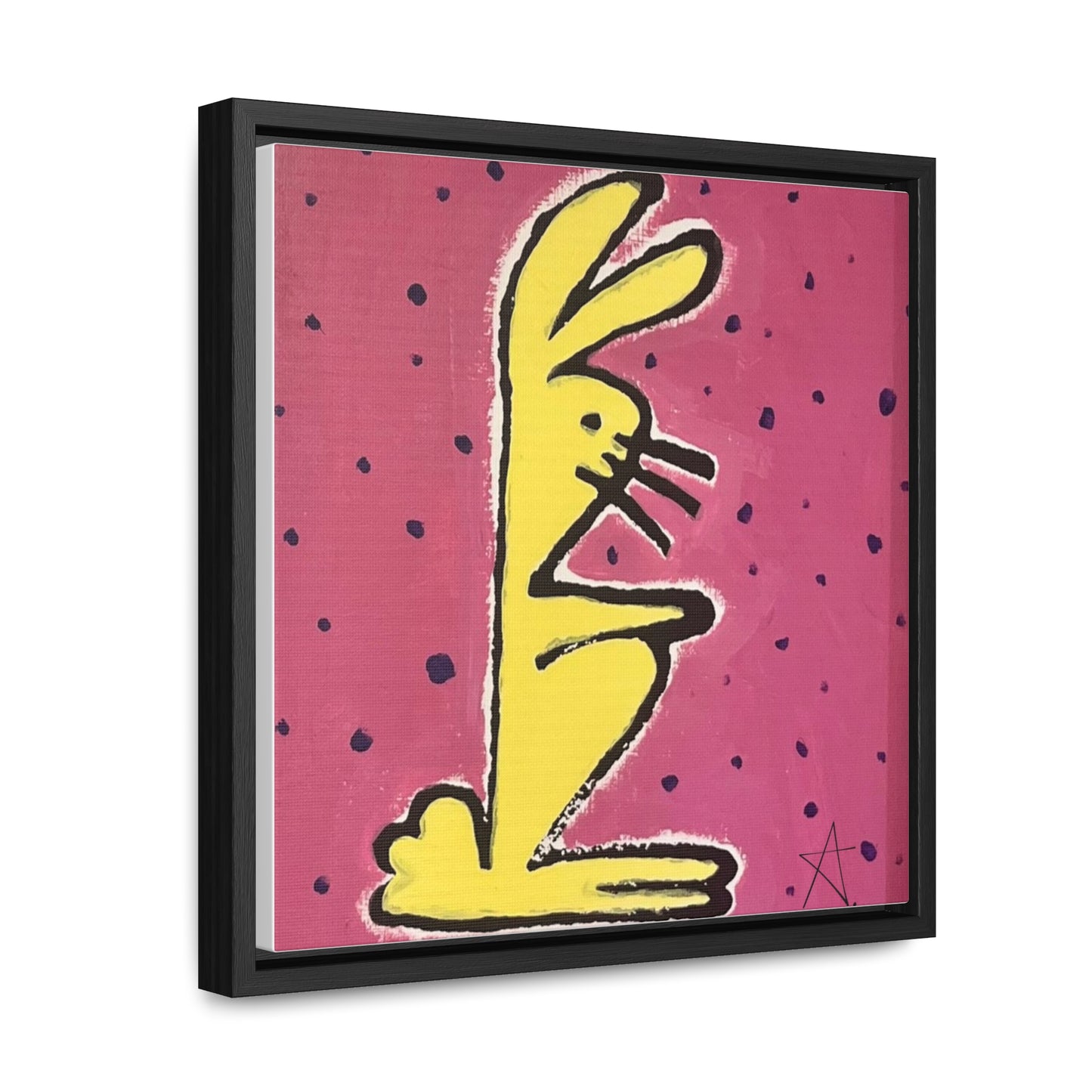 Bunny Baby Gallery Canvas Wraps, Square Frame