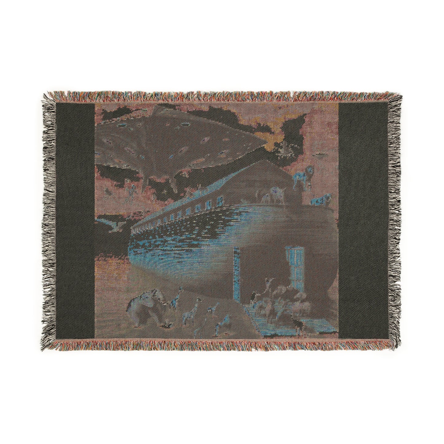 The ark of Noah Woven Blanket