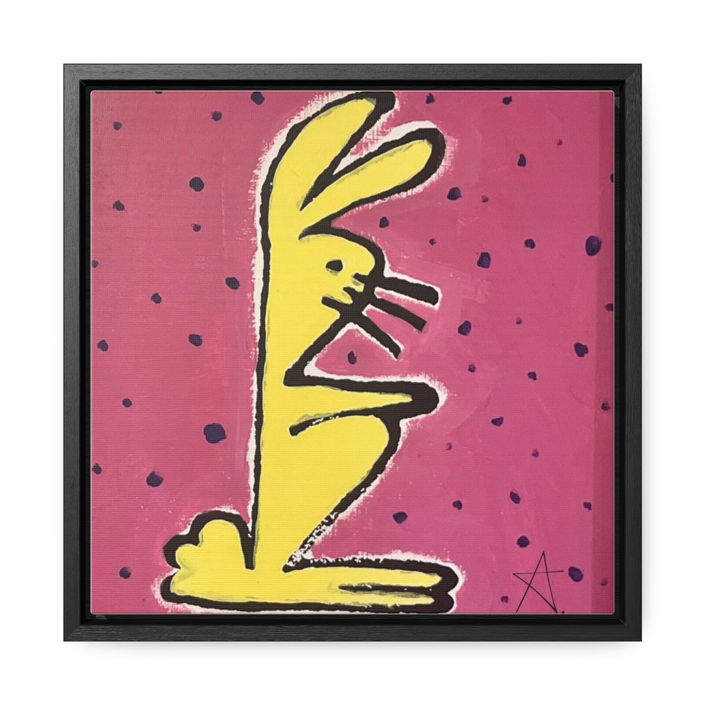 Bunny Baby Gallery Canvas Wraps, Square Frame