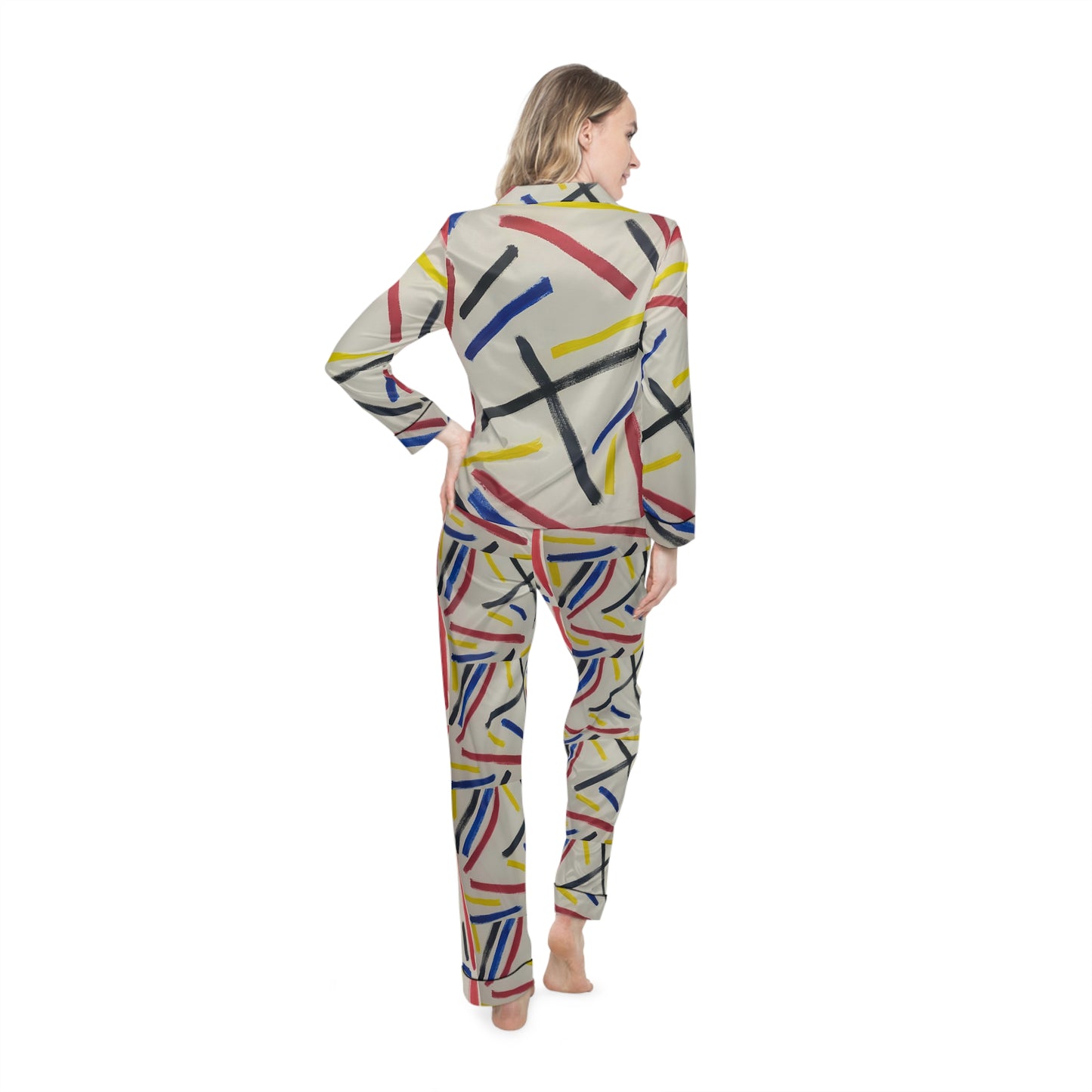 Women's Satin Pajamas (AOP)