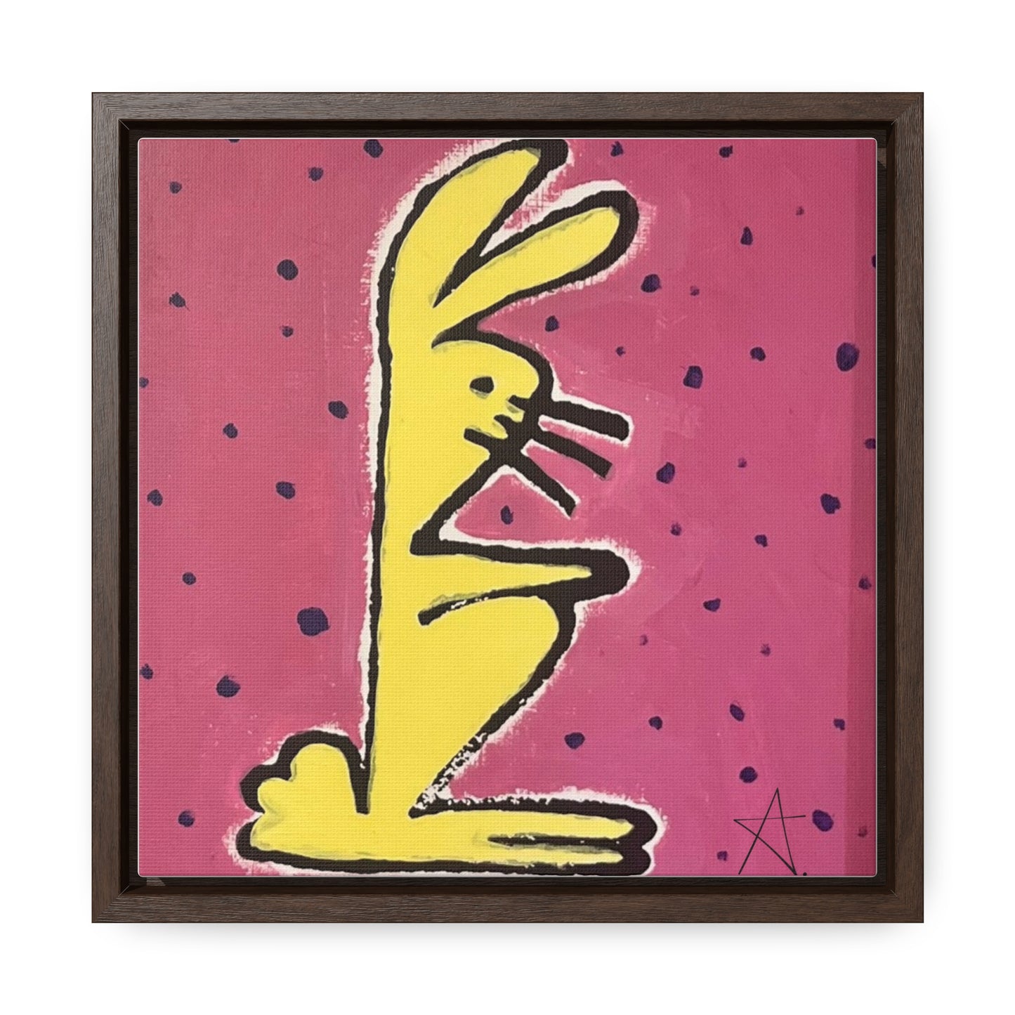 Bunny Baby Gallery Canvas Wraps, Square Frame