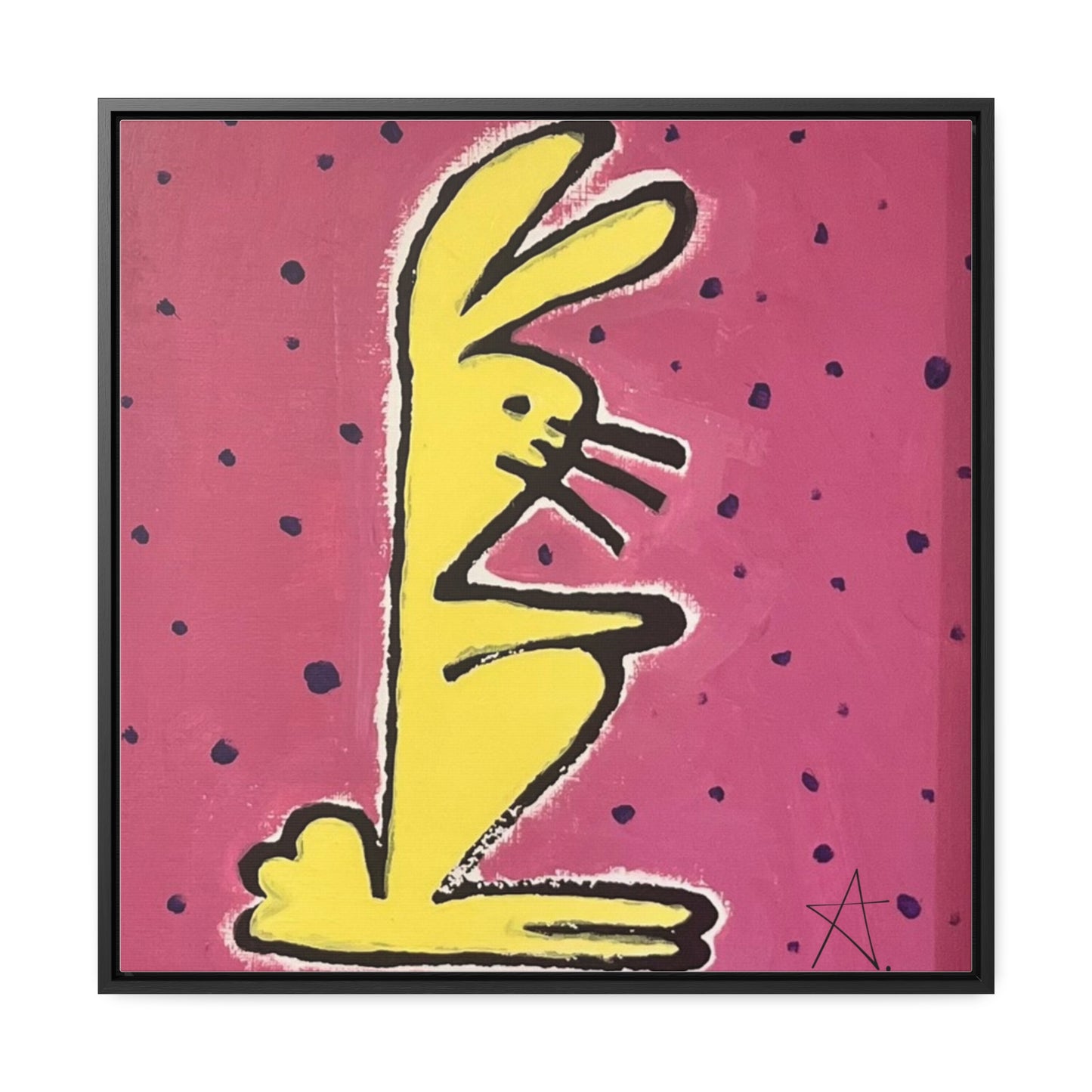 Bunny Baby Gallery Canvas Wraps, Square Frame