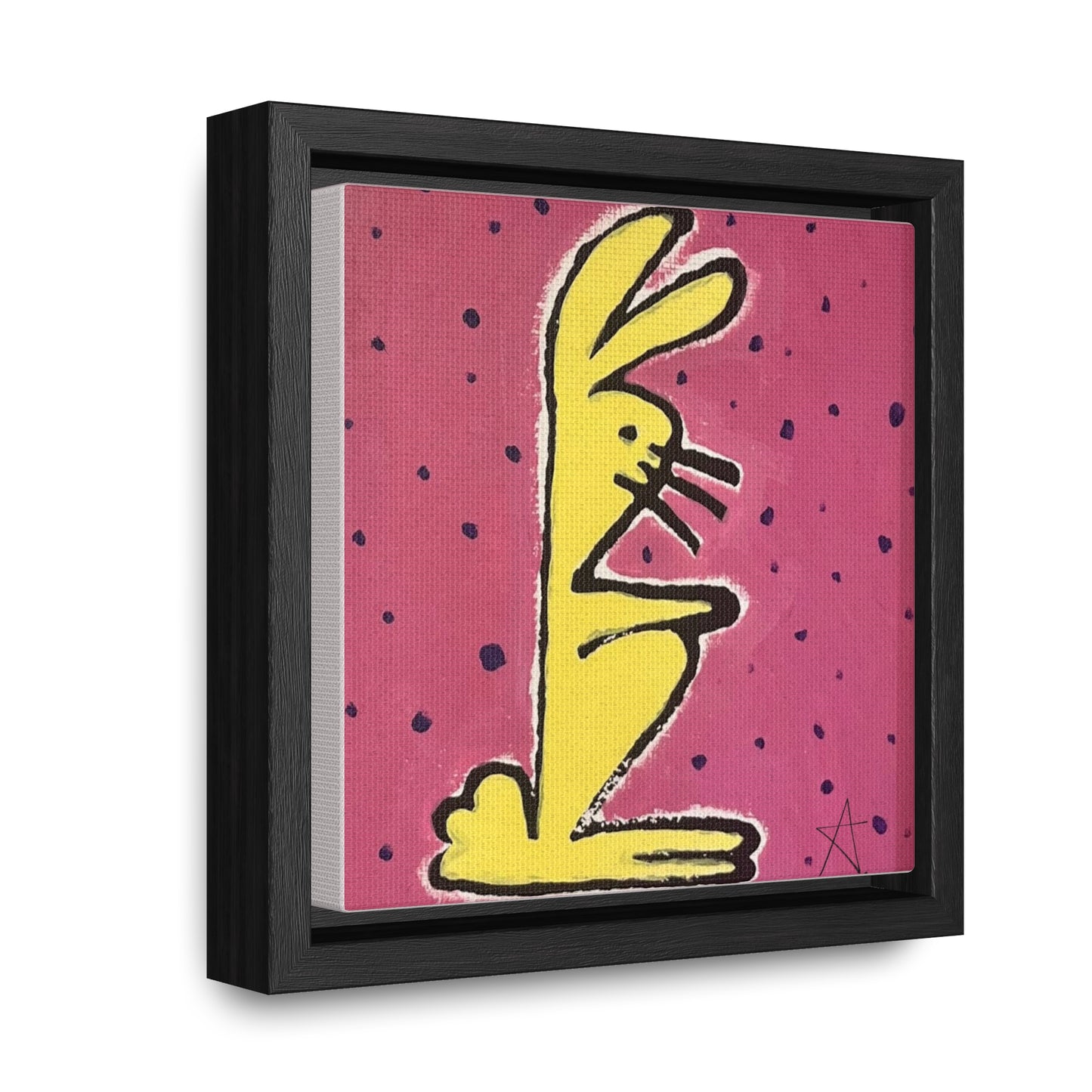 Bunny Baby Gallery Canvas Wraps, Square Frame