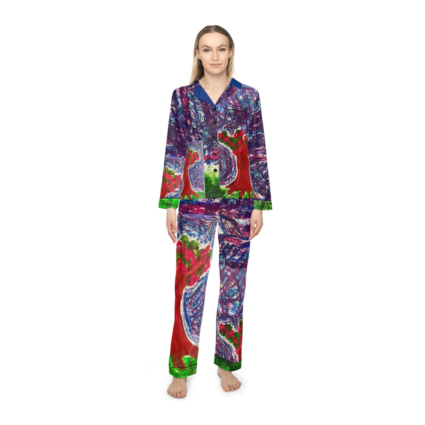 Tree of life Satin Pajamas (AOP)