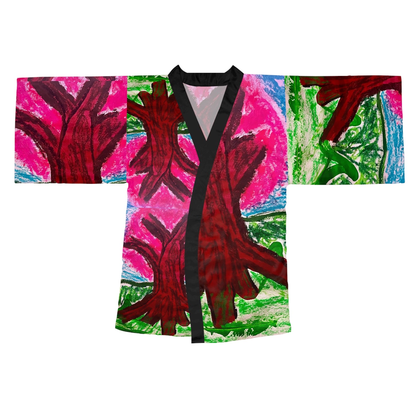 Long Sleeve Kimono Robe (AOP)