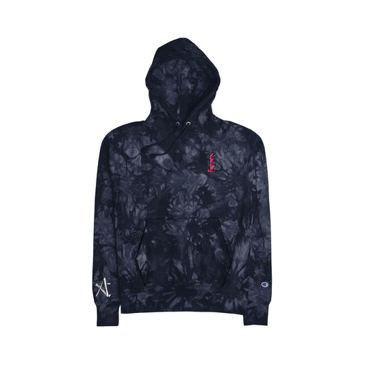Unisex Tie-Dye Hoodie with Embroidery - Stylish Casual Wear