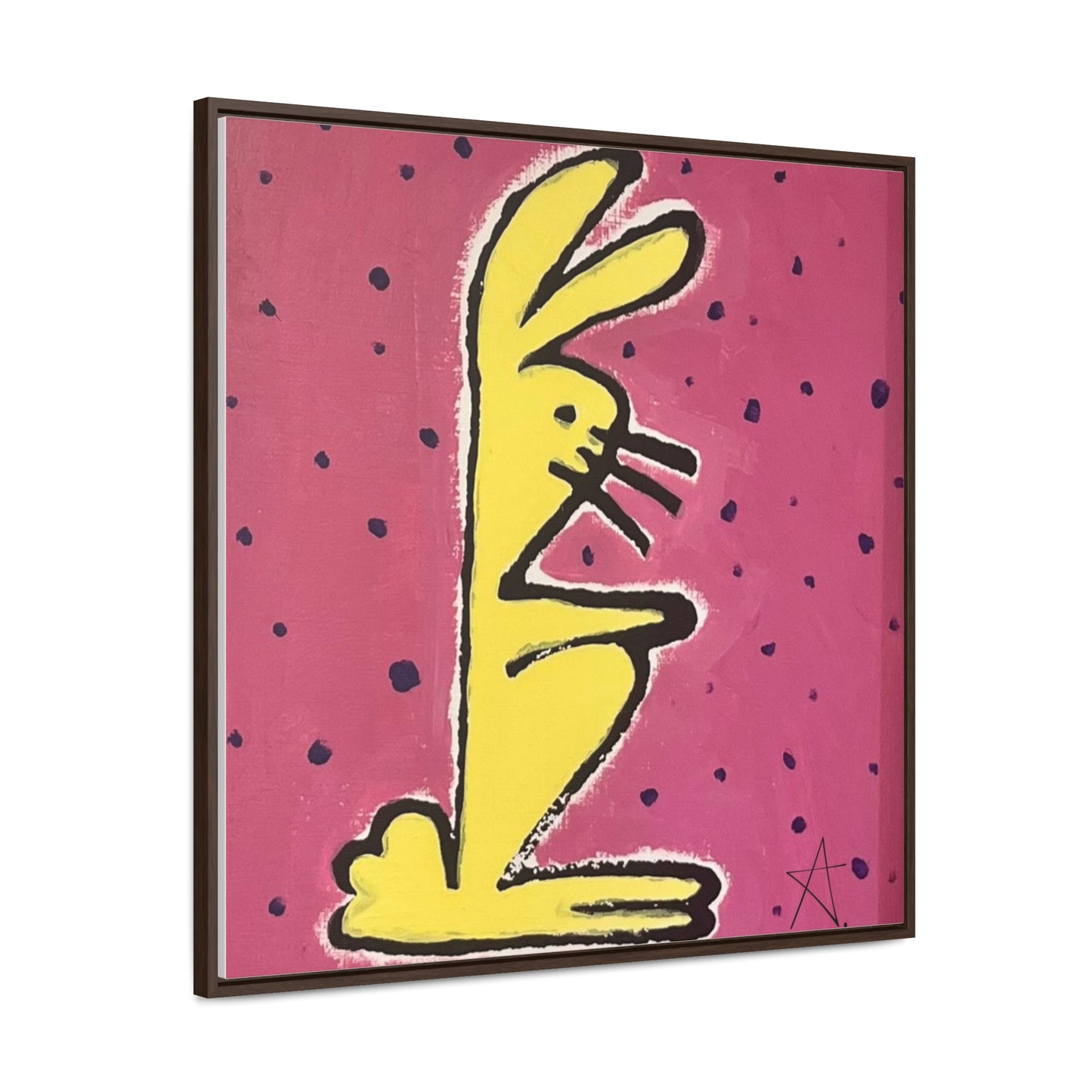 Bunny Baby Gallery Canvas Wraps, Square Frame