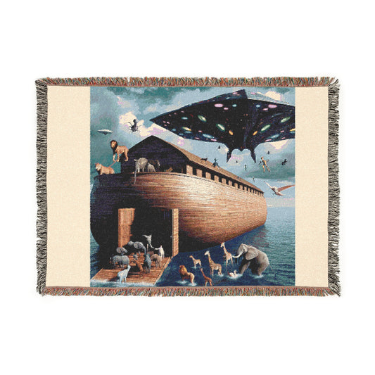 The ark of Noah Woven Blanket