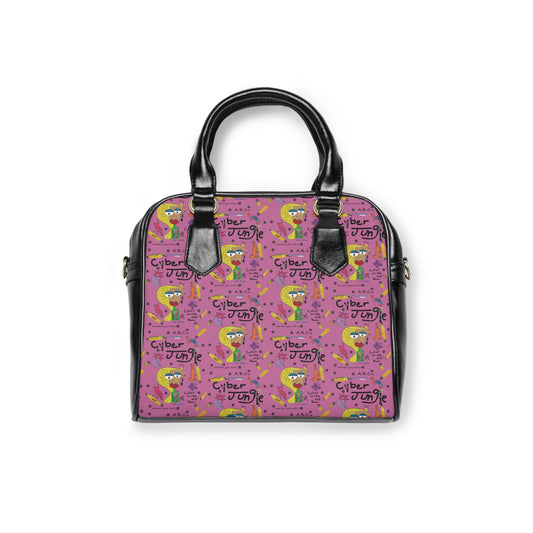 Cyber Jungle Shoulder Handbag - Abcs Cyber Jungle Design