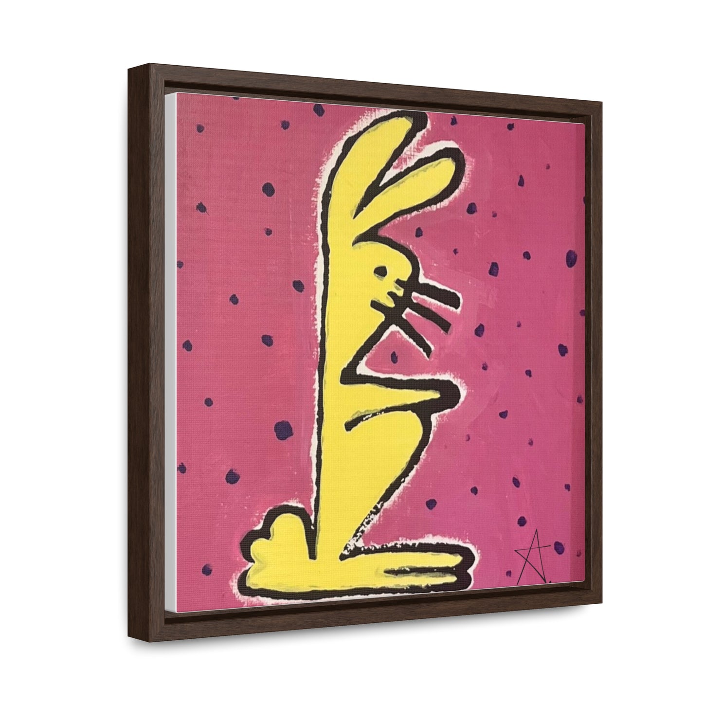 Bunny Baby Gallery Canvas Wraps, Square Frame