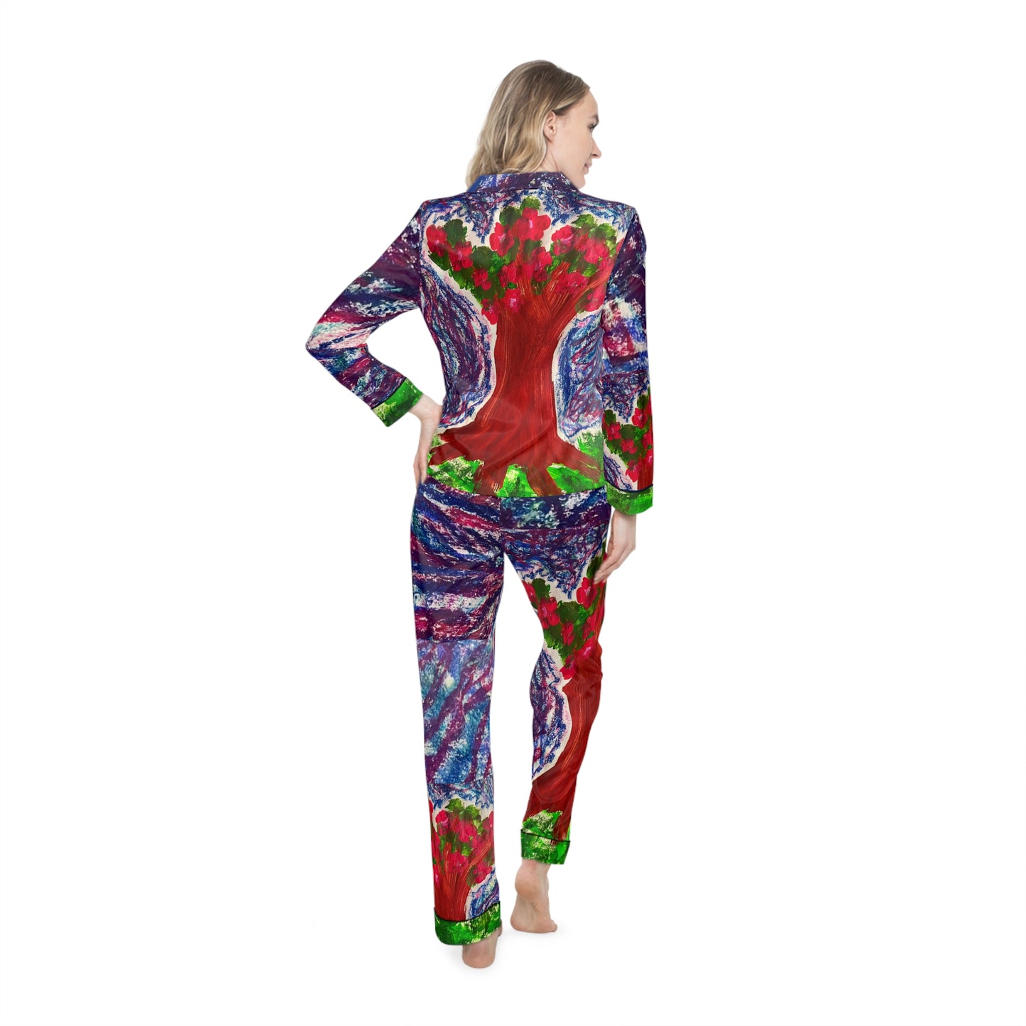 Tree of life Satin Pajamas (AOP)