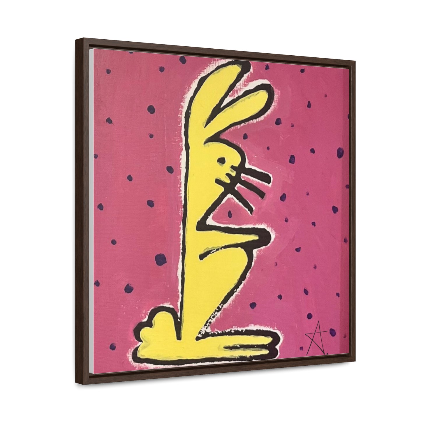 Bunny Baby Gallery Canvas Wraps, Square Frame