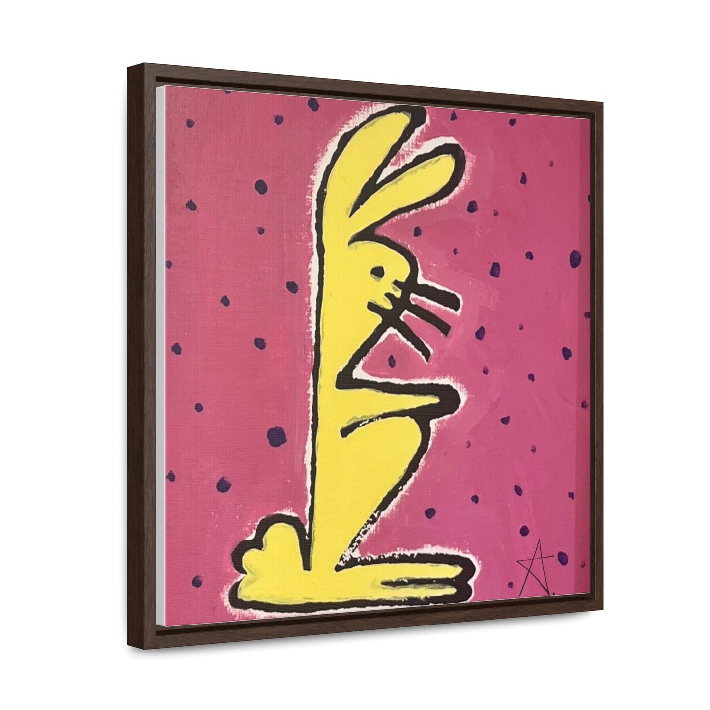 Bunny Baby Gallery Canvas Wraps, Square Frame